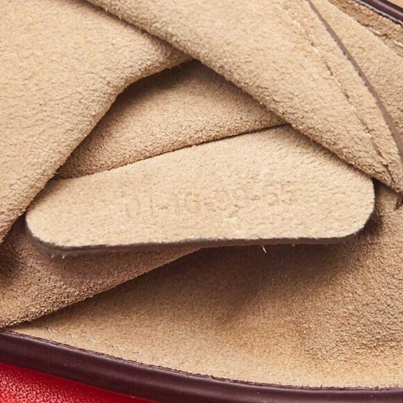 Chloe Red Leather and Suede Small Faye Crossbody Bag - Picture 11 of 12